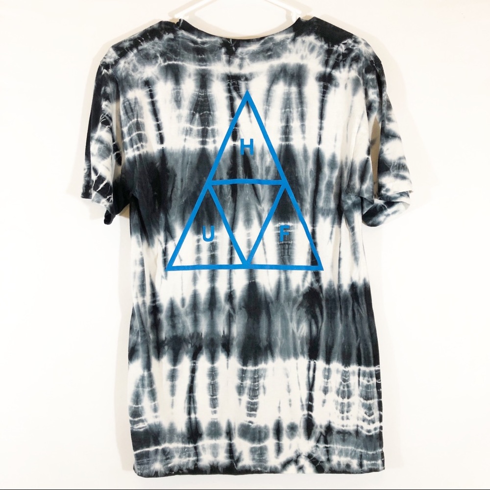 NWOT HUF TRIPLE TRIANGE LIGHTNING BLACK TEE - SZ S - Picture 5 of 6